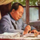 Mao Tse-Tung at His Desk