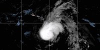 Satellite image of Hurricane Hone. 