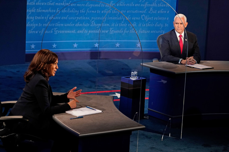 Mike Pence And Kamala Harris Take Part In Vice Presidential Debate