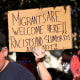 Image: apartment complex protest rally